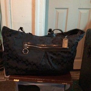 Gabe Signature Black XLarge Coach bag